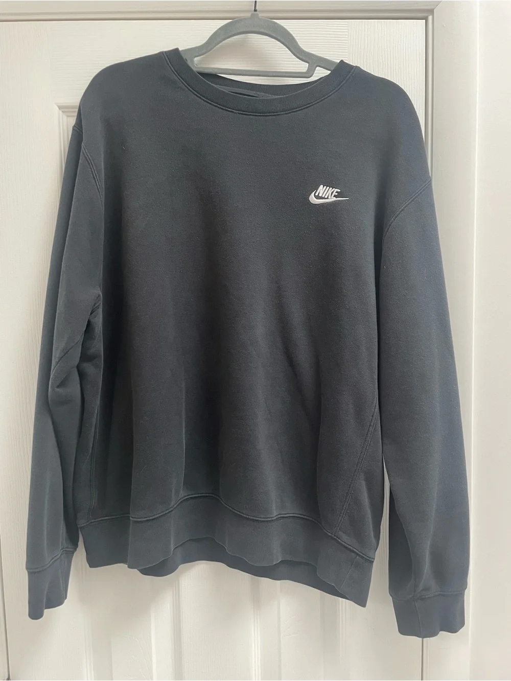 Nike Black Crewneck Sweatshirt with White Logo